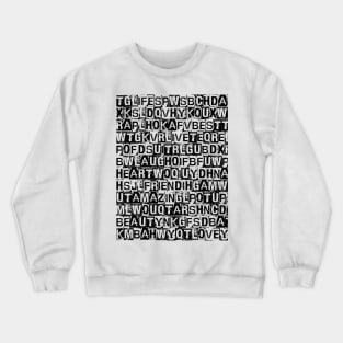 Word Search Crewneck Sweatshirt